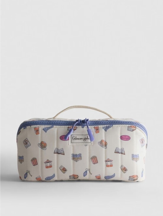 Primark Other - Gilmore Girls Large Cream Travel Cosmetic Bag with Blue Trim, Primark